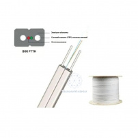 Кабель волоконно-оптический Lankore FTTH-002-SM ADSS 1000 м WHITE 