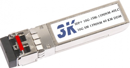 МОДУЛЬ ОПТИЧЕСКИЙ 3K SFP+CWDM-10G-2SM-1390-40LС МОДУЛЬ ОПТИЧЕСКИЙ 3K SFP+CWDM-10G-2SM-1390-40LС