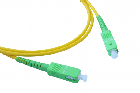 Патчкорд 3К SC/APC-SC/APC-3mm Simplex G657 LSZH 1m