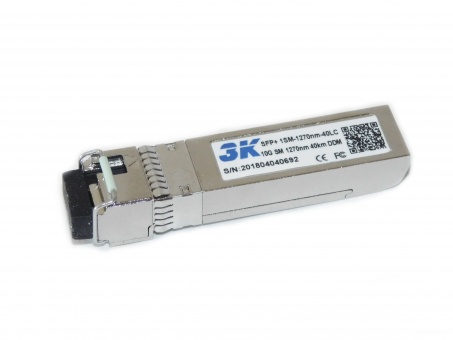 Модуль оптический 3K SFP+ 10G-1SM-1270nm-40LC